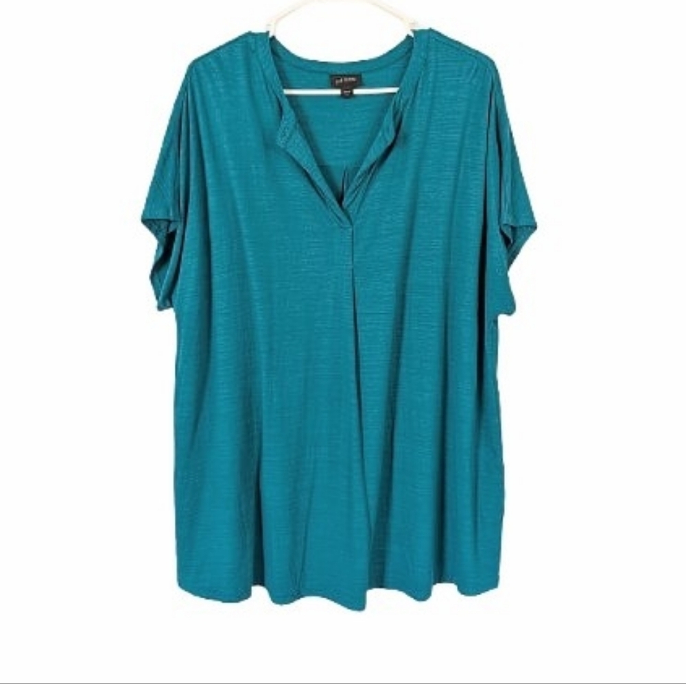 J.Jill Green Cap Sleeve Blouse